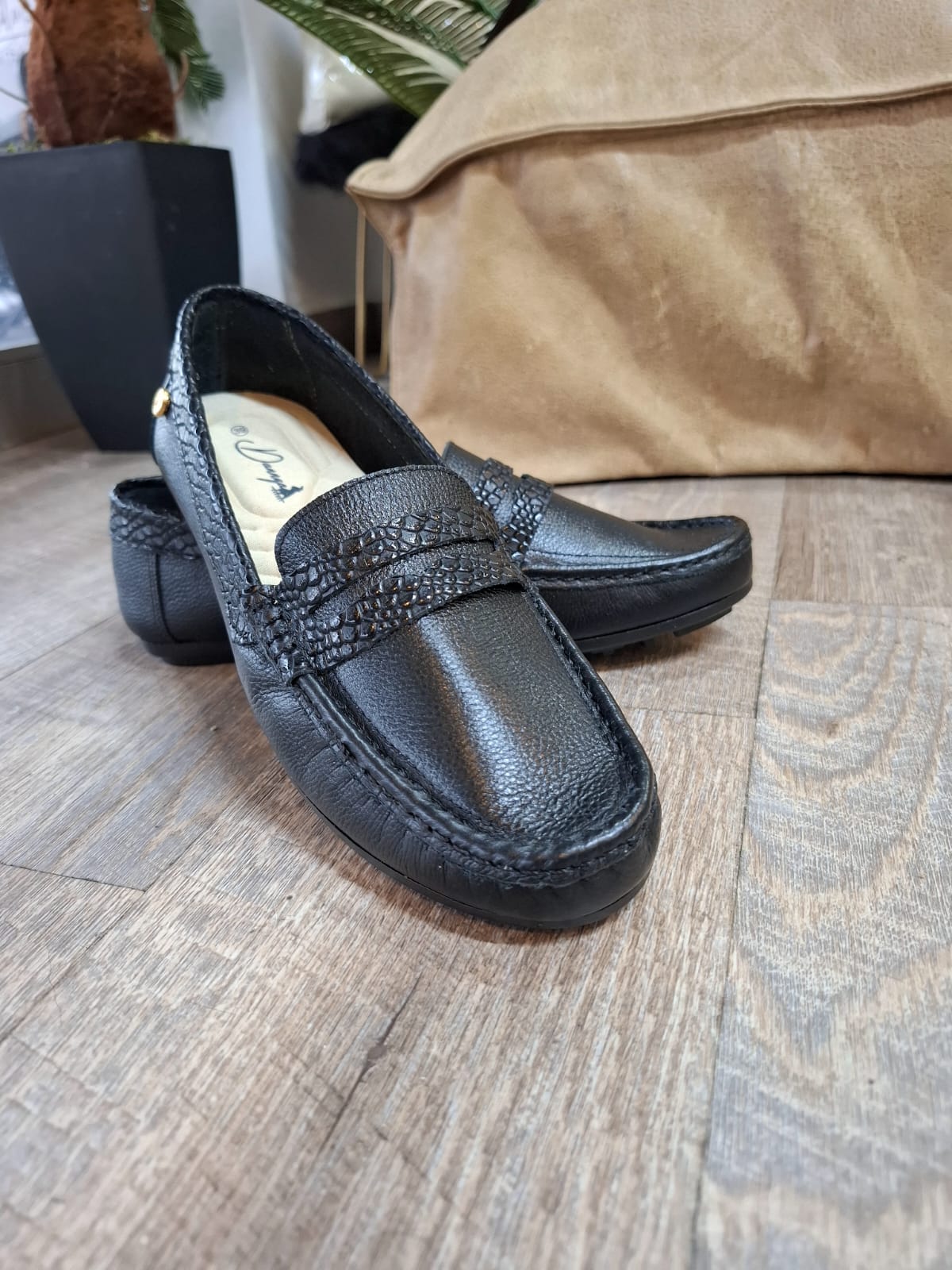 Mocasines Negro T001
